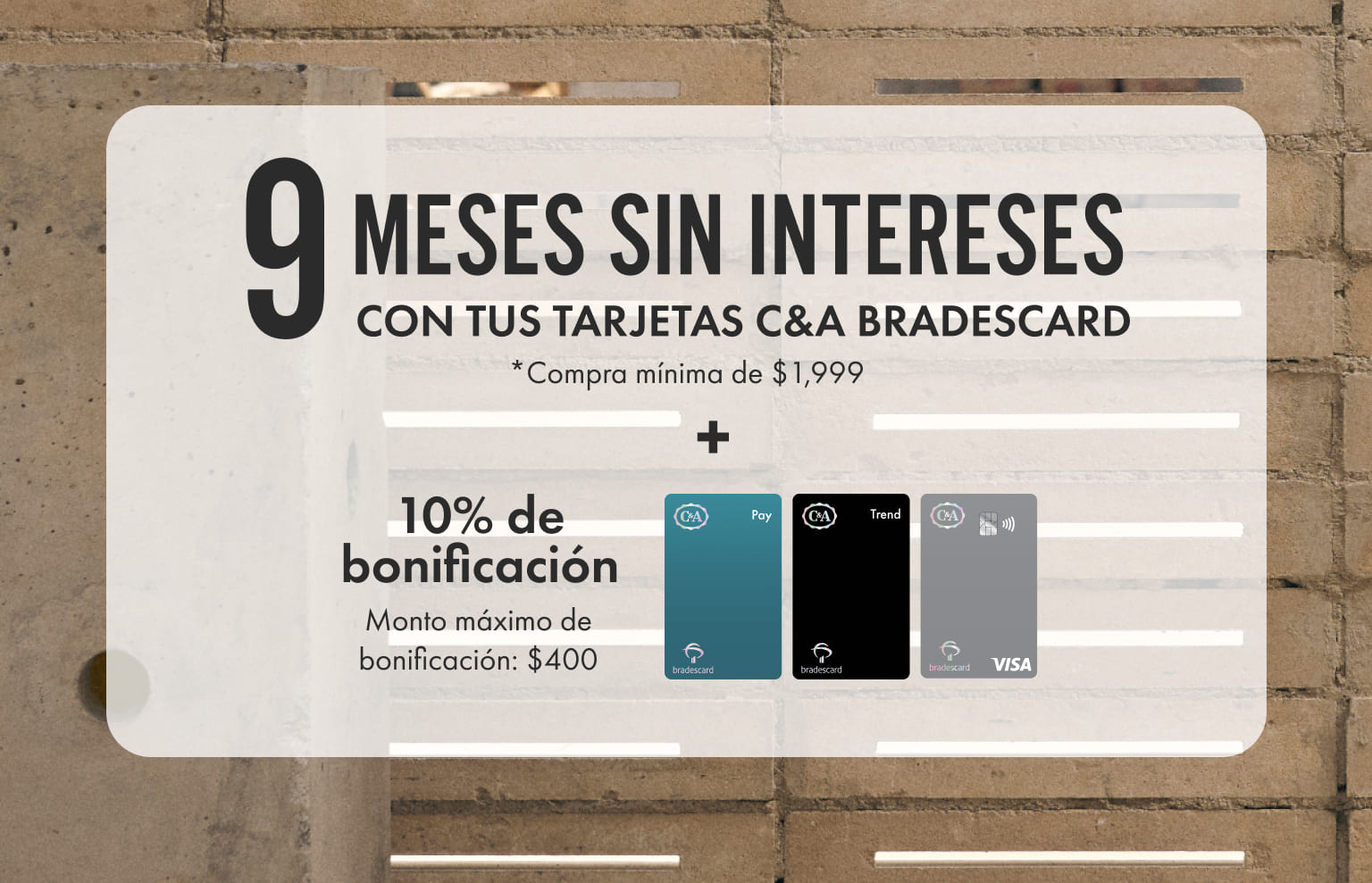bonificaciones con bradescard