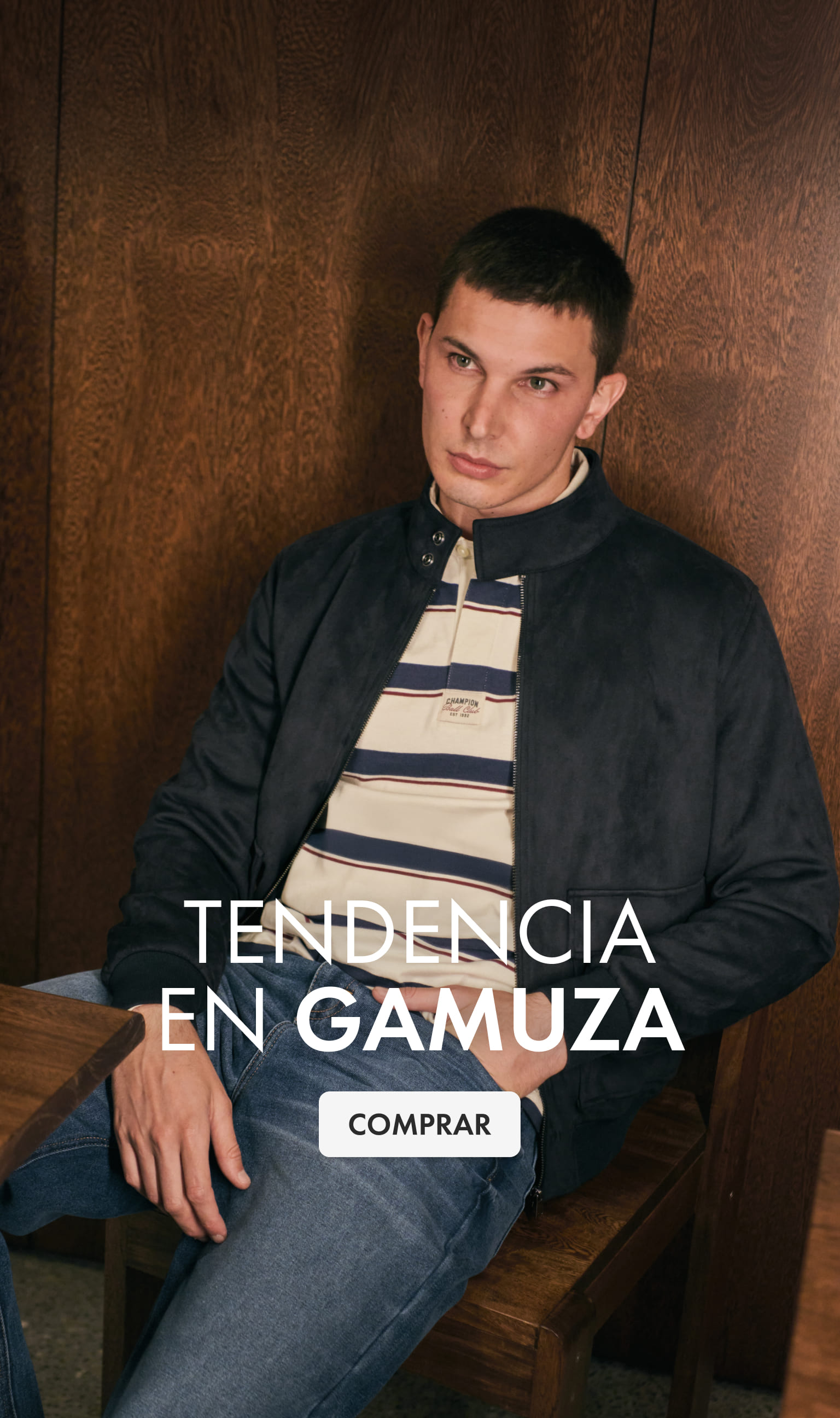 moda en gamuza para hombre c&a