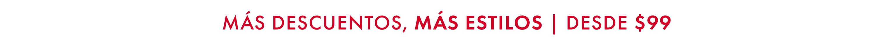 rebajas desde $99