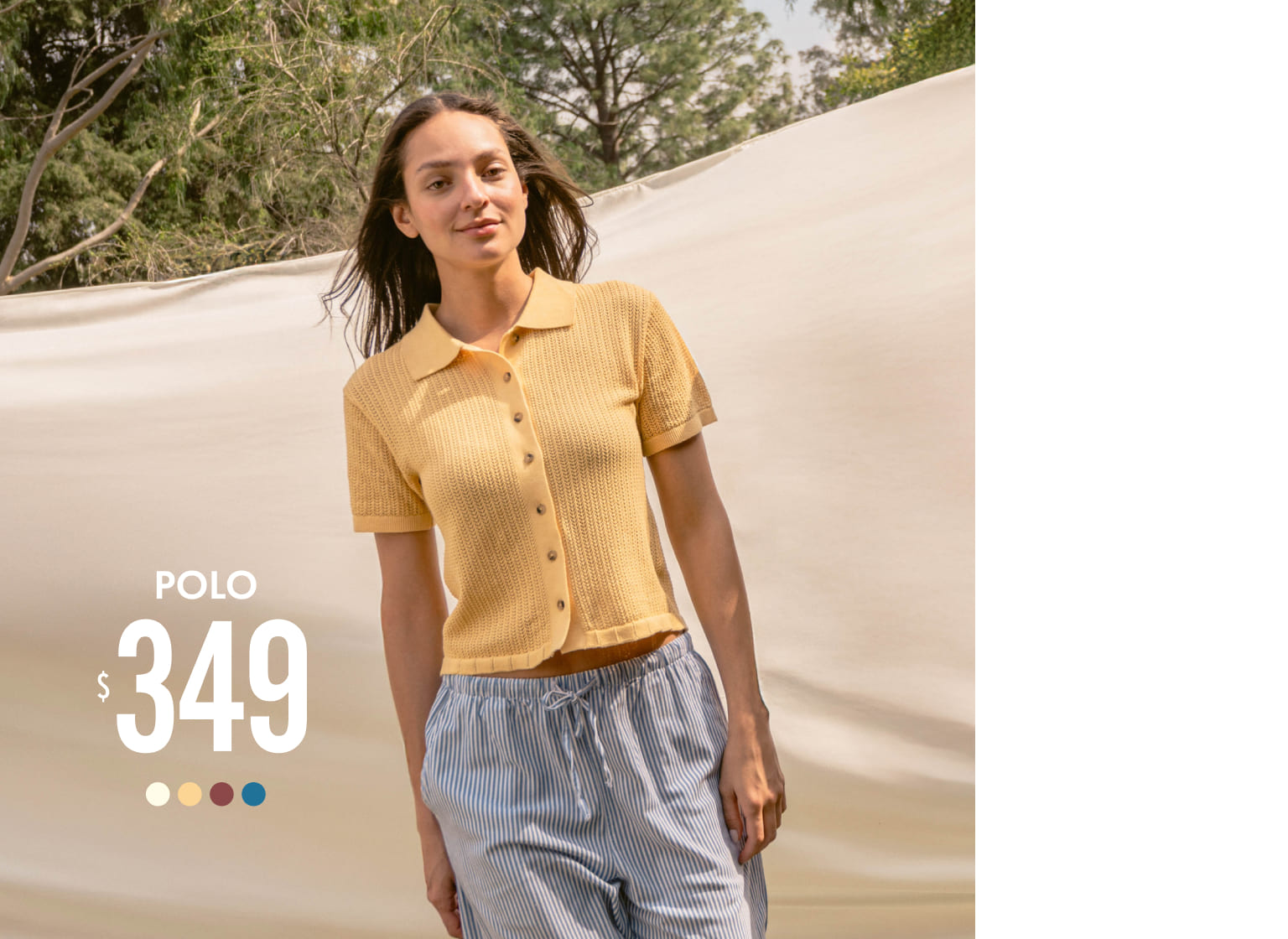 polo tejida manga corta c&a