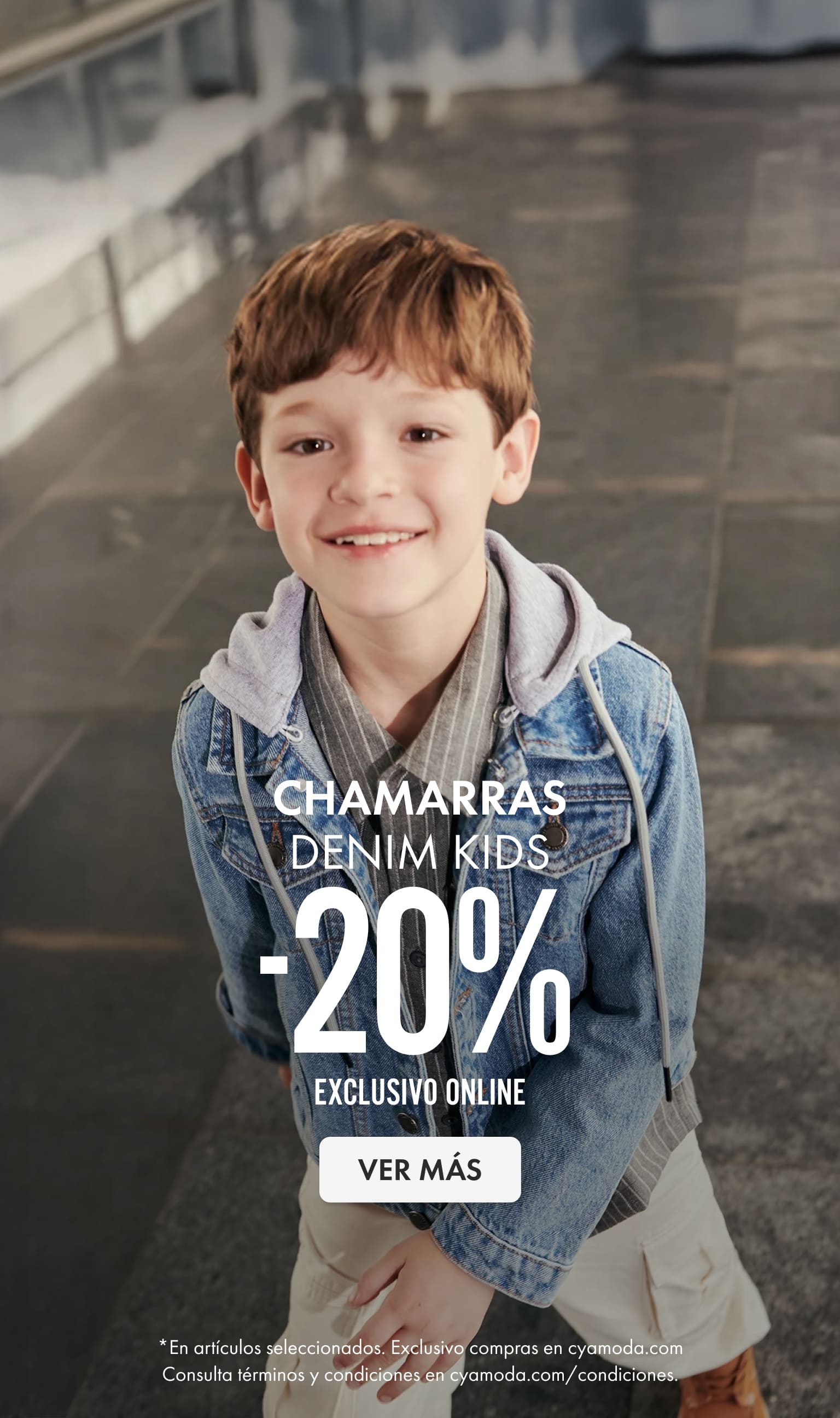 chamarras denim kids en promoción