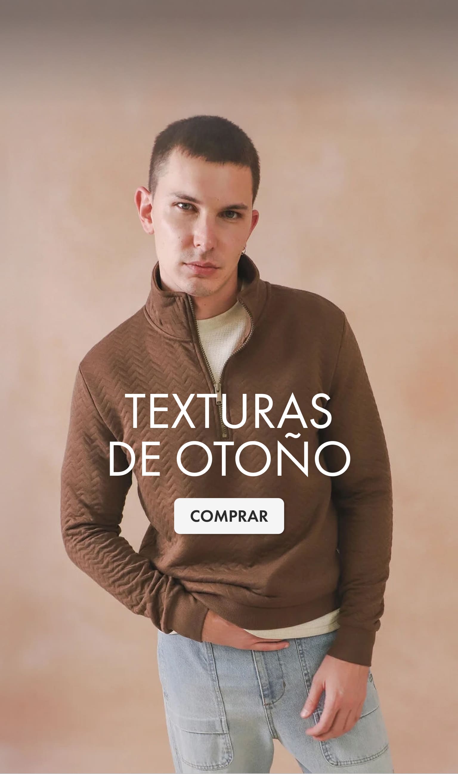 texturas de otoño hombre c&a
