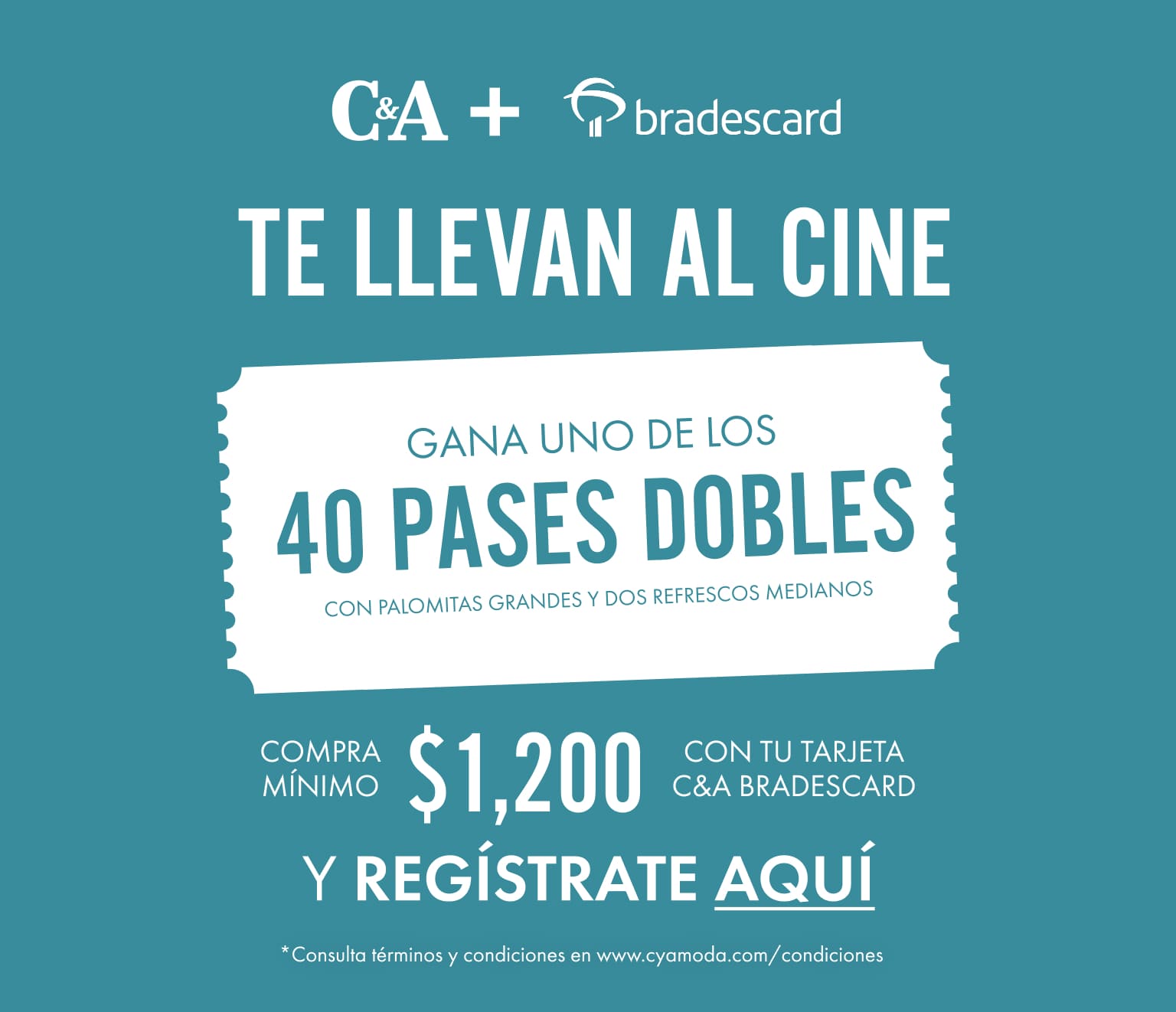 gana pases dobles con c&a