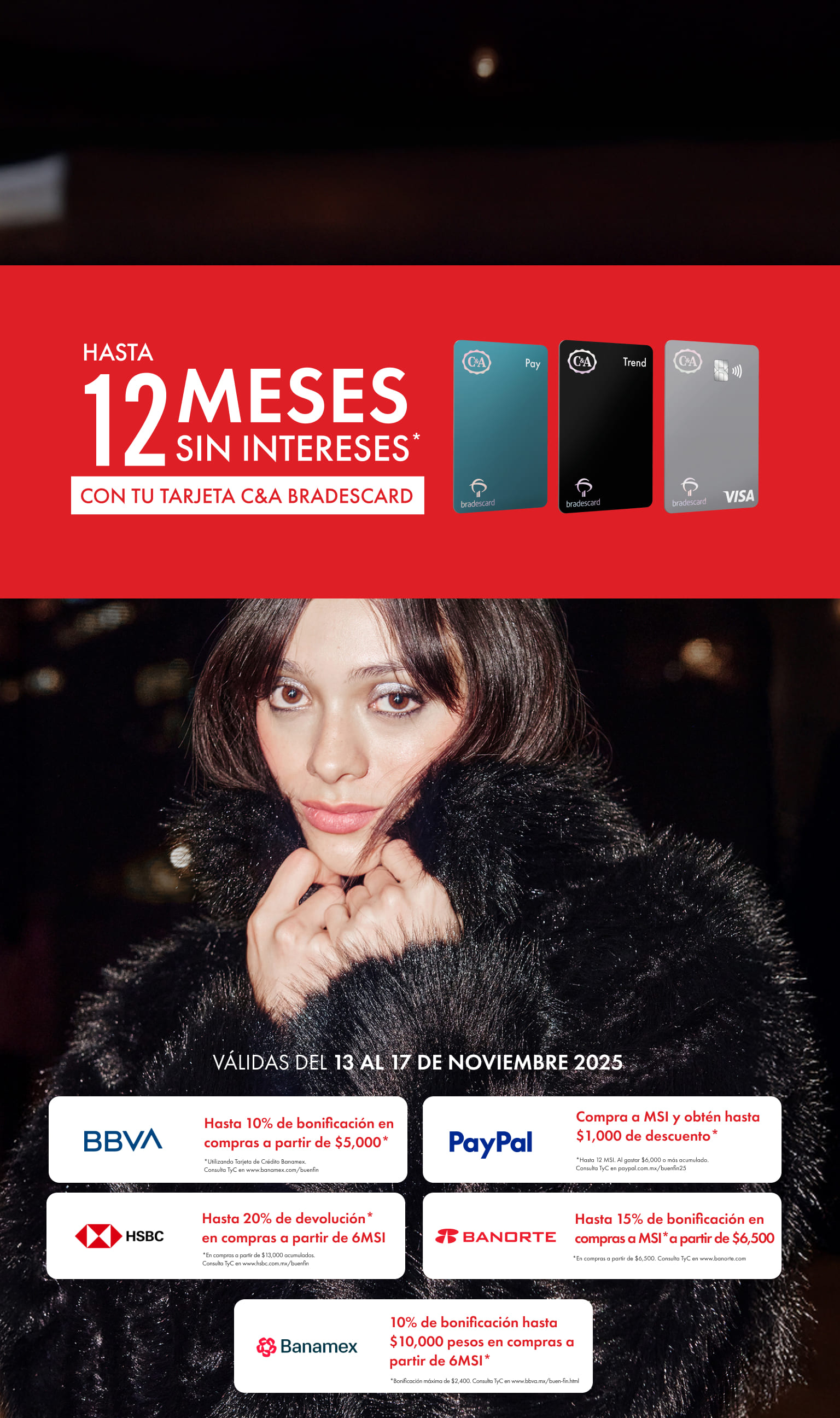 buen fin en c&a promociones bancarias