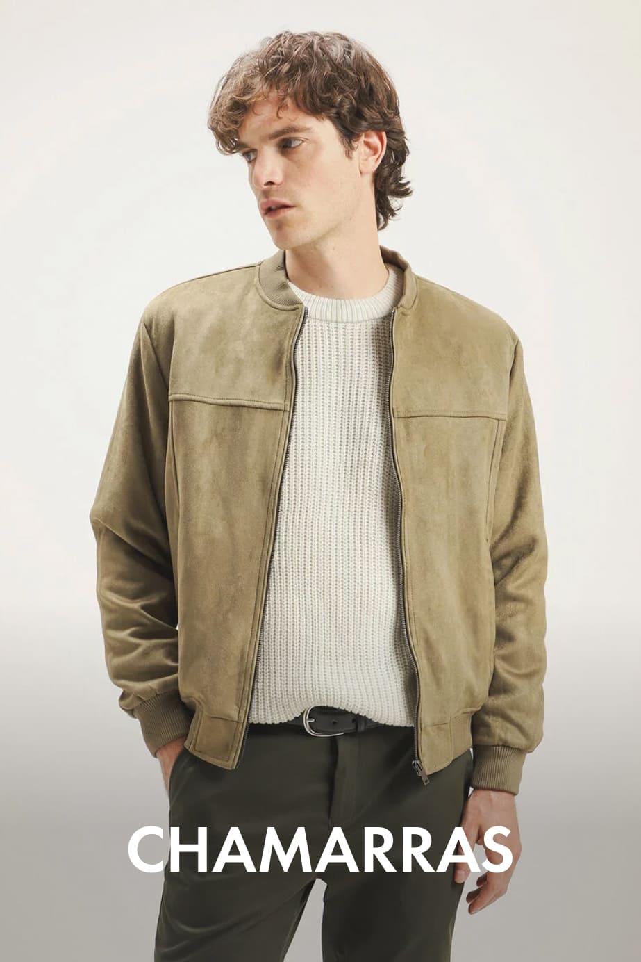 chamarras de moda para hombre c&a