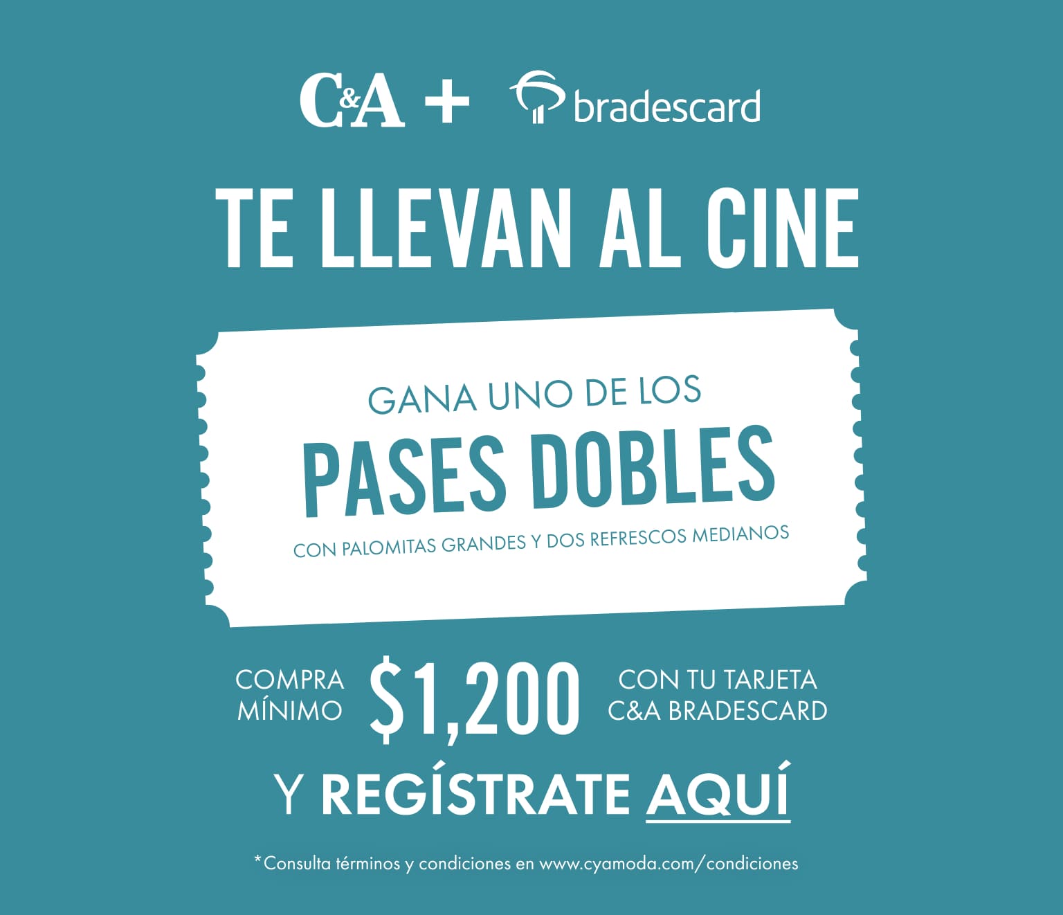c&a te lleva al cine