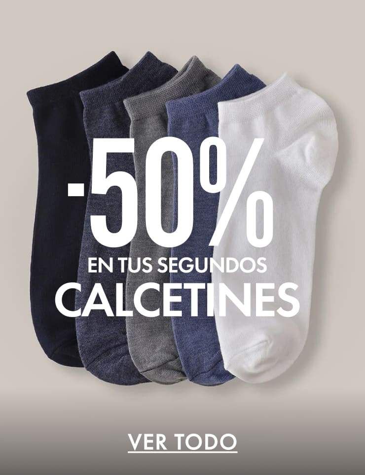 segundos calcetines al -50% 