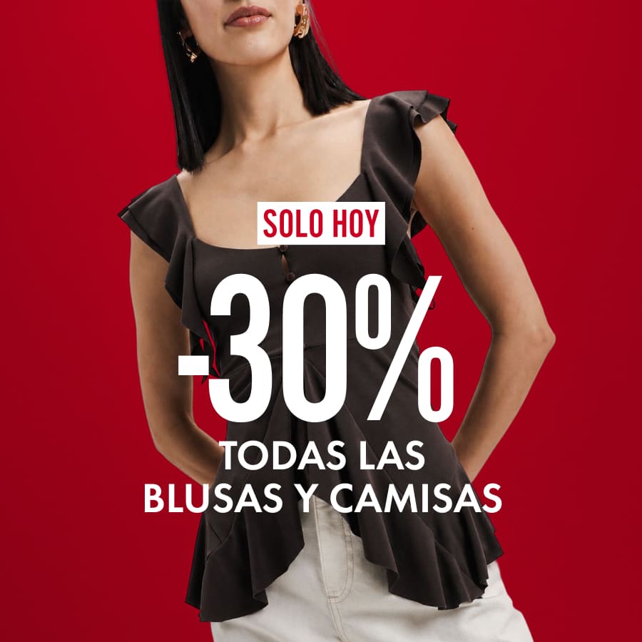 todas las blusas y camisas al -30% 
