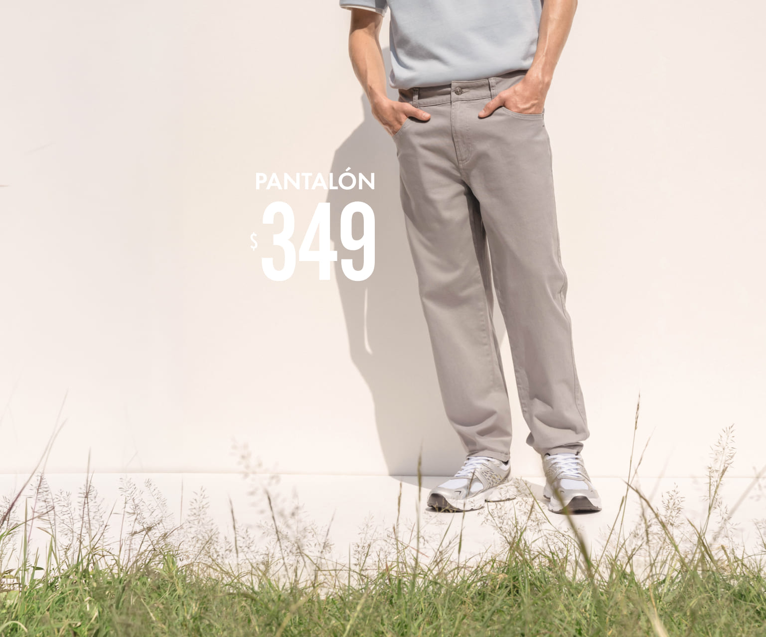 pantal&oacute;n slim fit hombre c&a