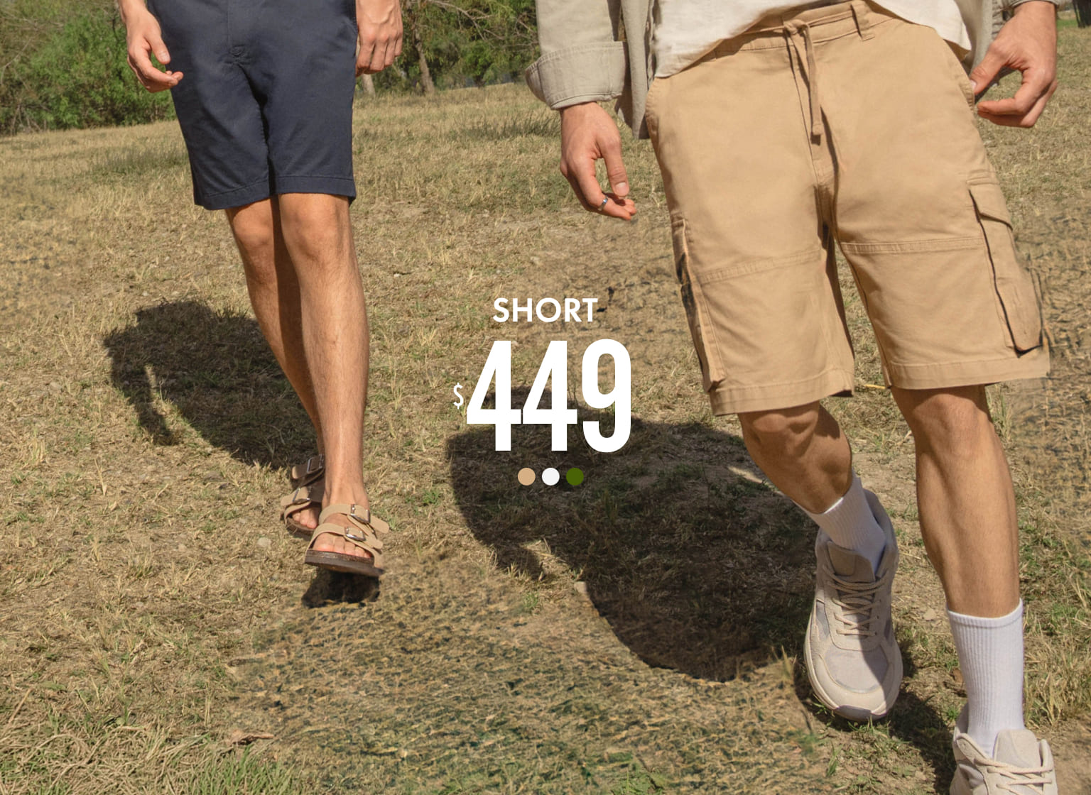 short bolsillos cargo hombre c&a