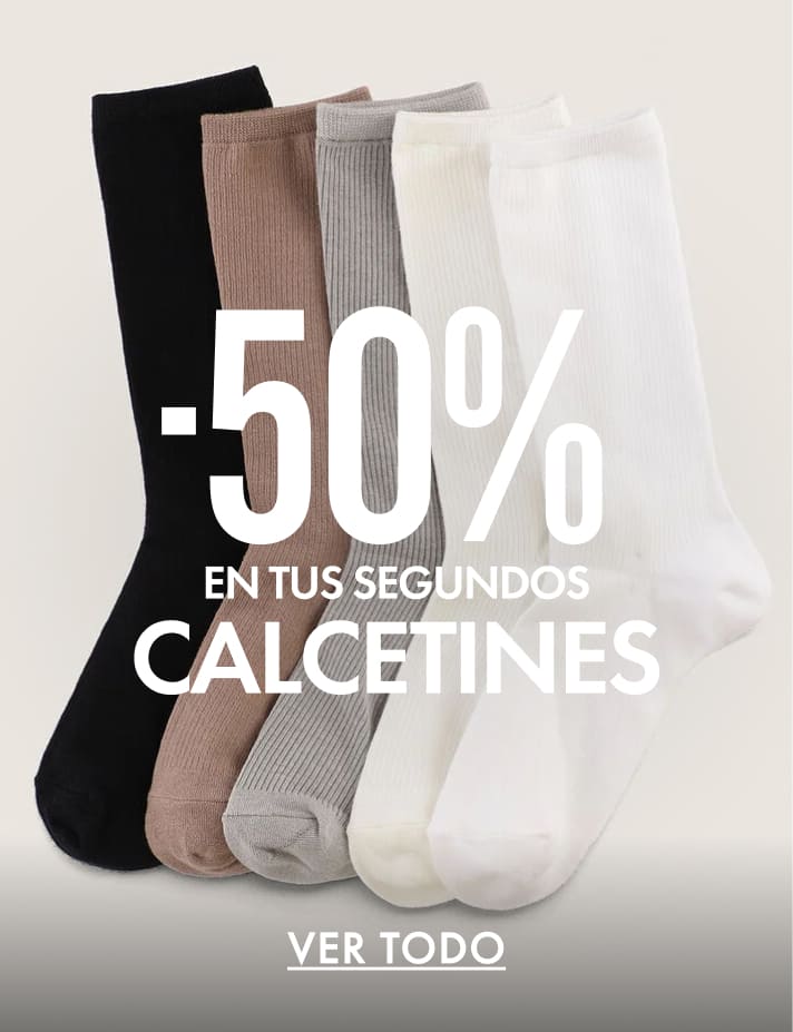 50% 2DOS CALCETINES