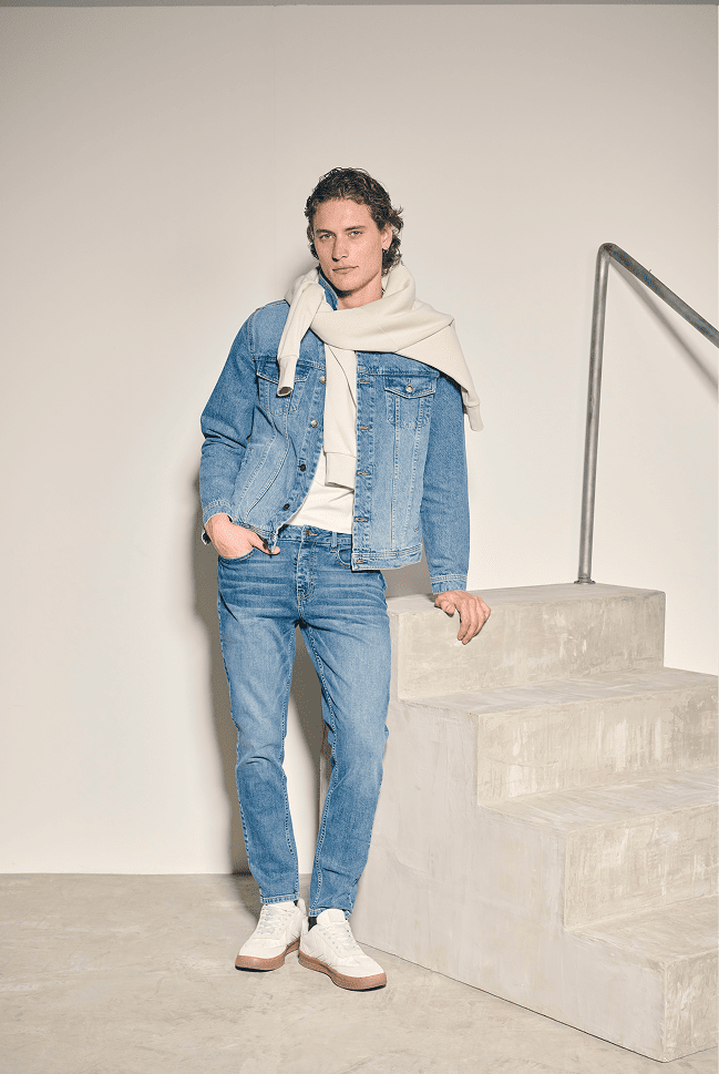carrot jeans azules de hombre
