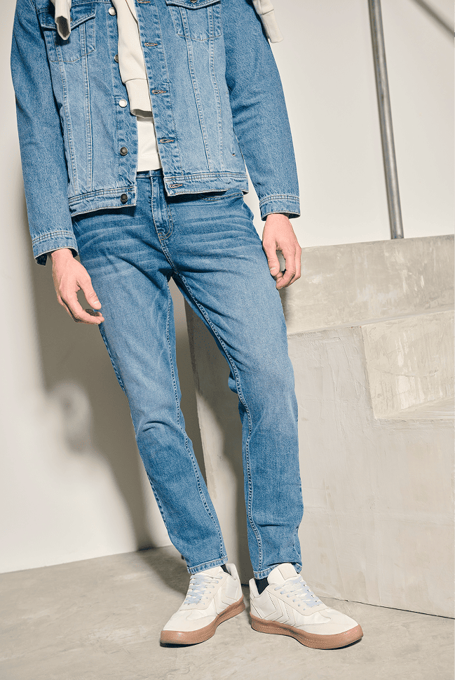 jeans carrot fit para hombre