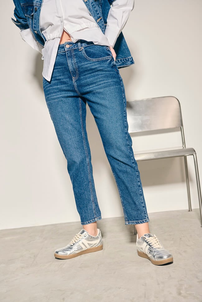 jeans mom fit mujer