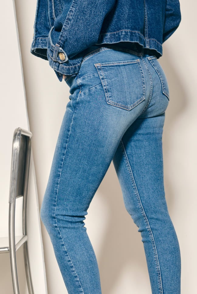 horma de jeans skinny mujer