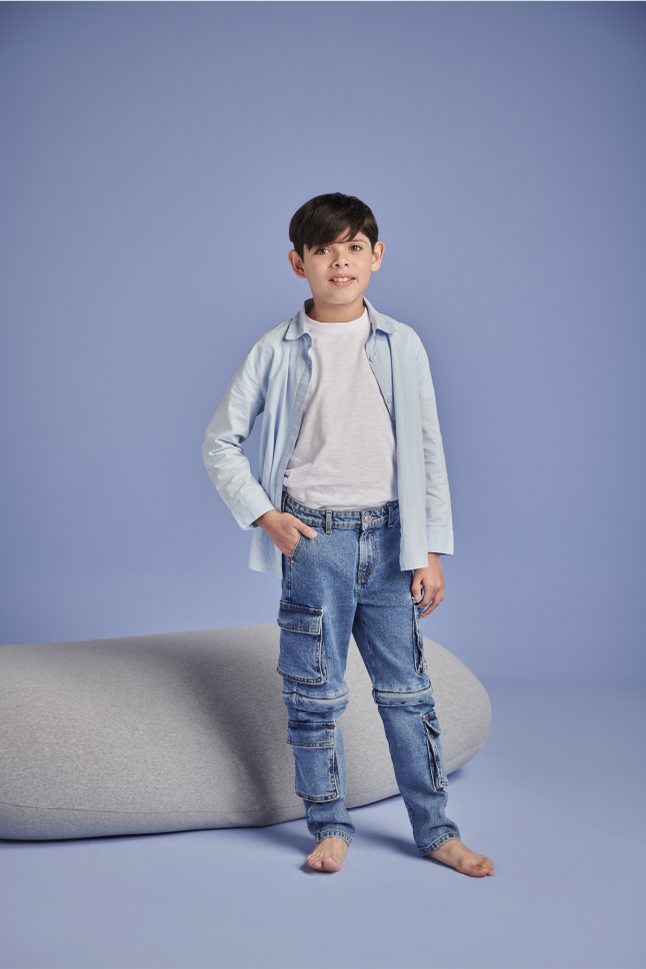 straight jeans para niño