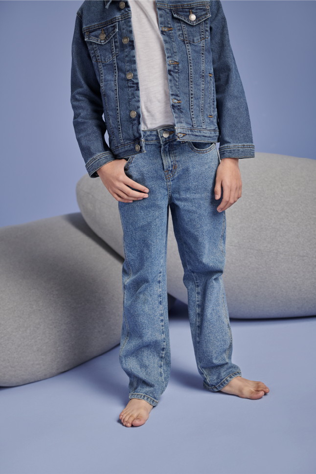 wide leg jeans para niño