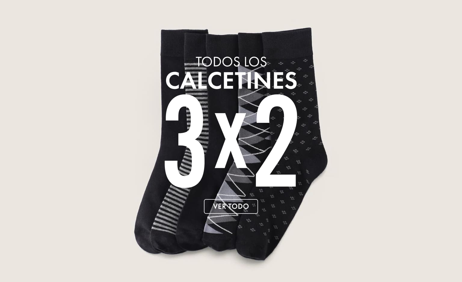 Descubre 3x2 en todos los calcetines