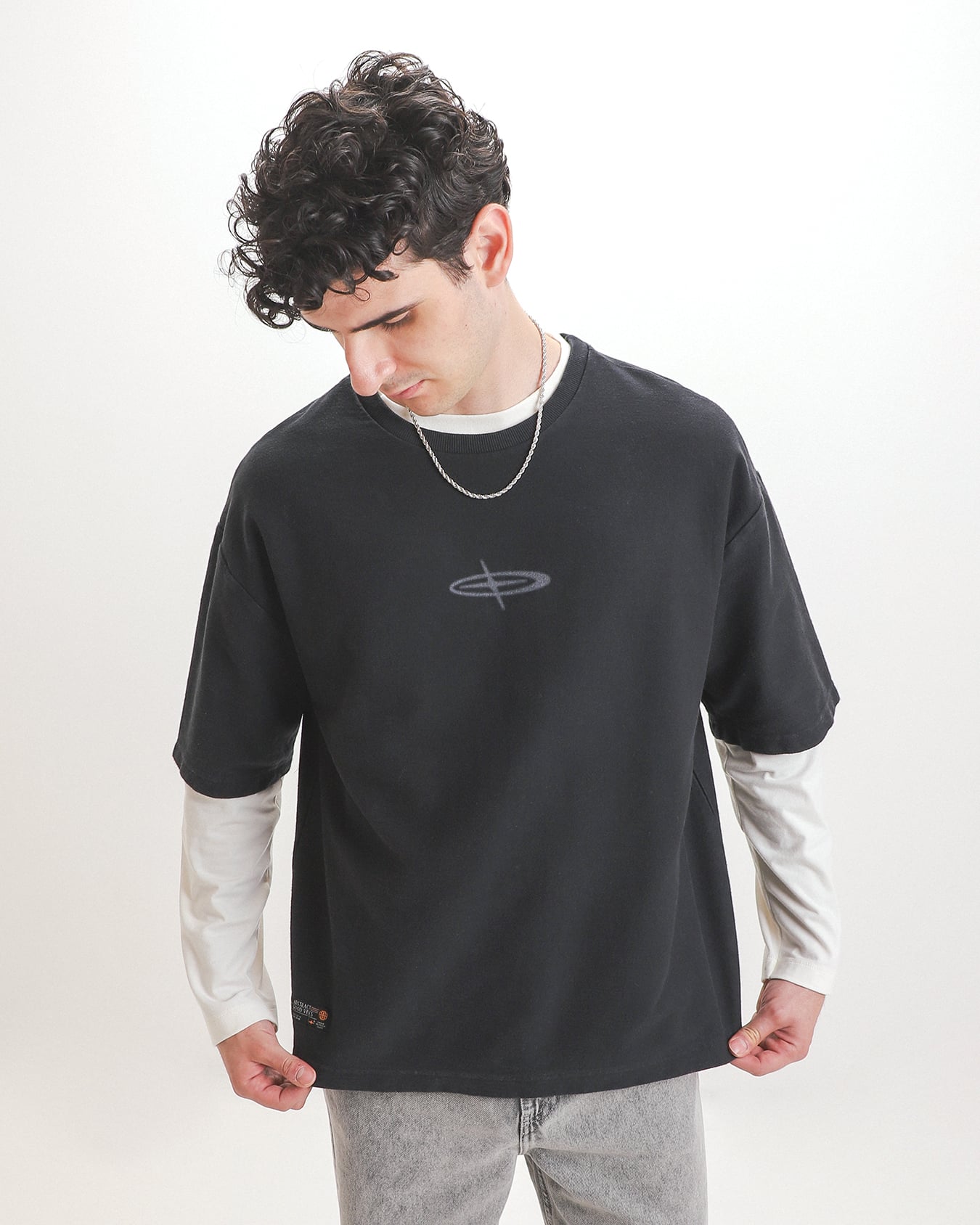 Playera Regular Negra