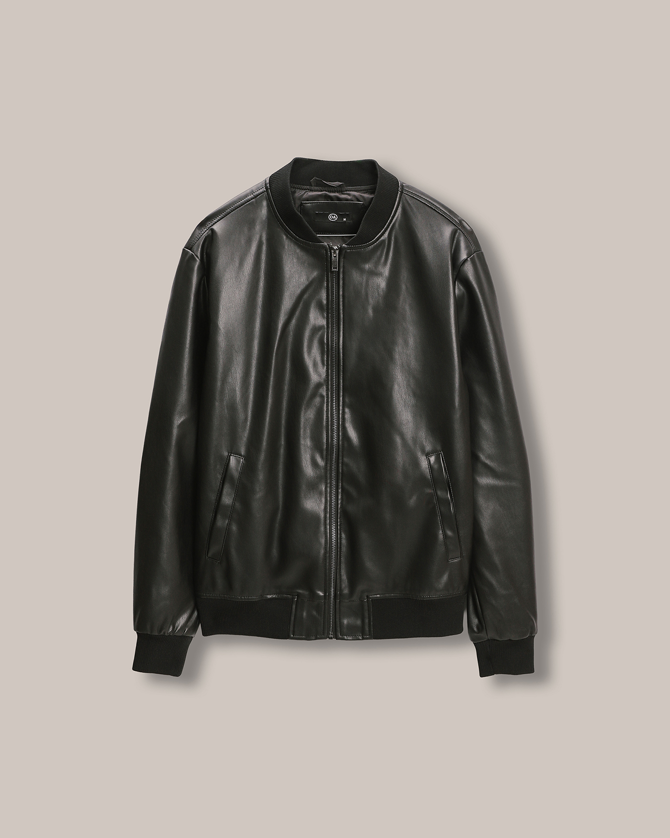 Cuero Zara Hombre Americana Negra Chaqueta Piel Zara De Segunda