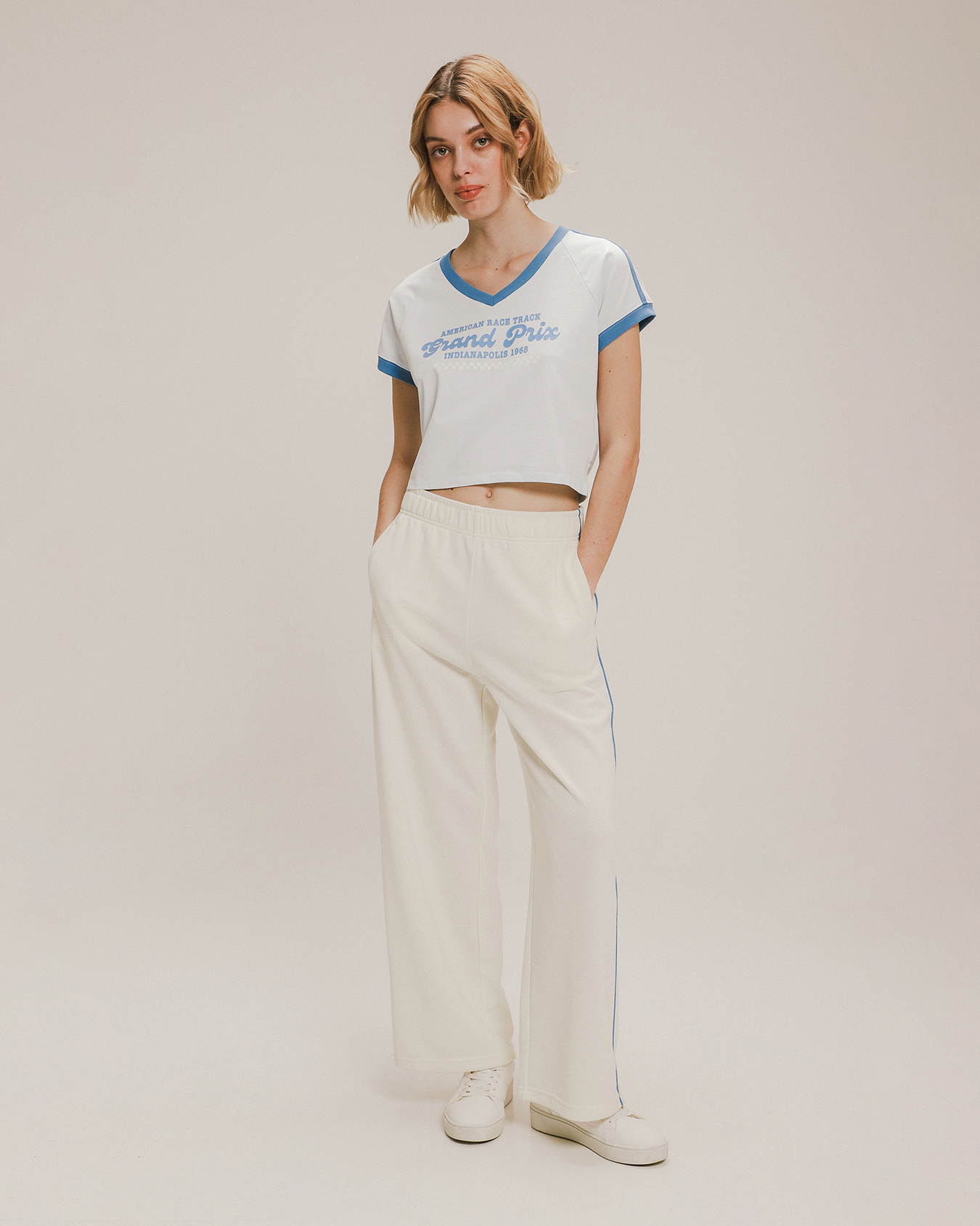 Shirt Pantalons C&a Pantalones Deportivos Pantalon Blanco - Main Image