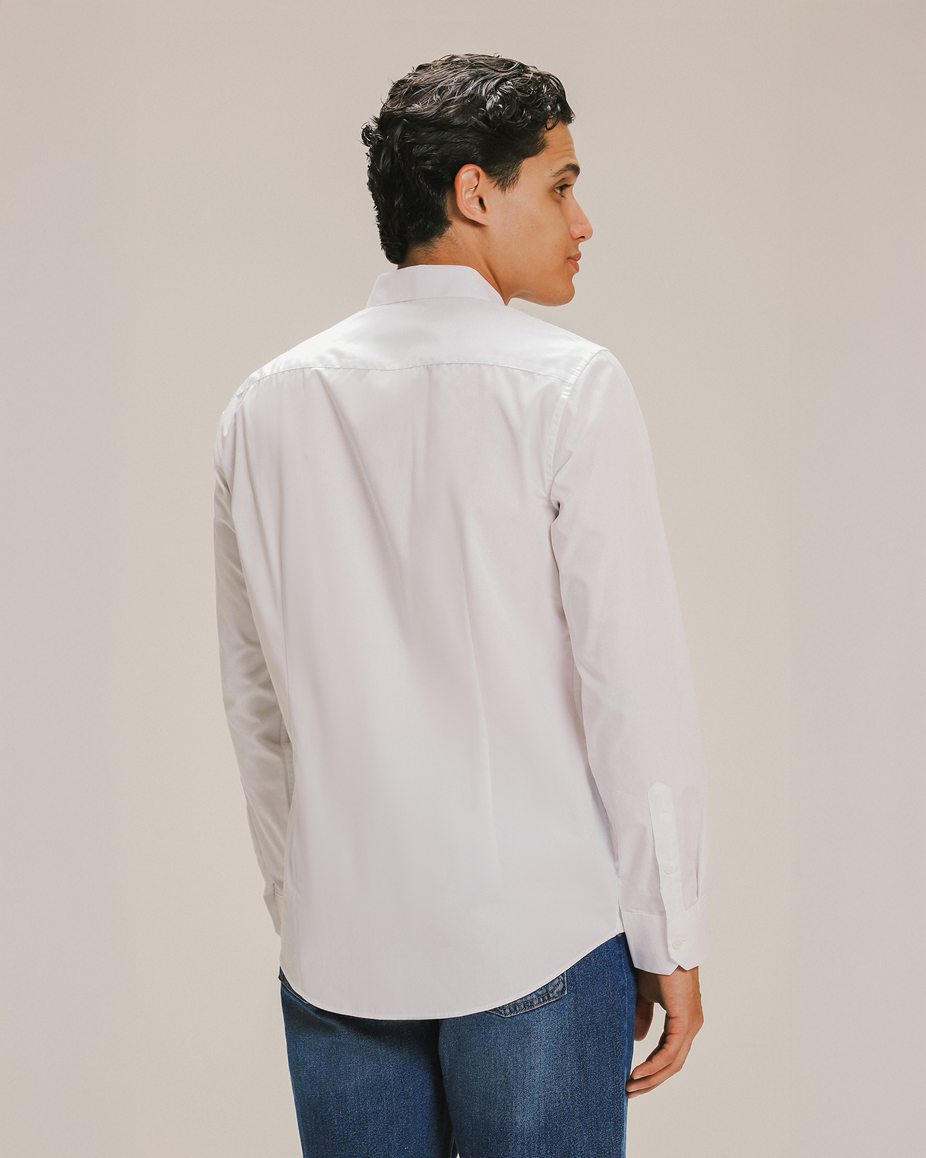 Camisas Slim Camisas En C&a Camisa Blanca Slim Fit Para Hombre - Main Image