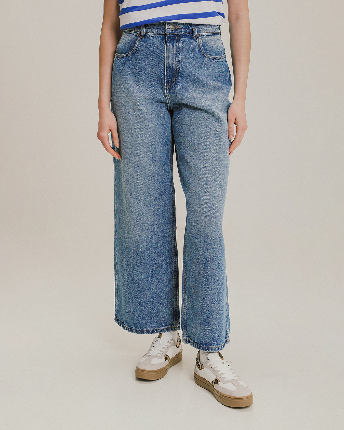 Pantalones Señora Pantalones De Mezclilla C&a Jeans Wide Leg