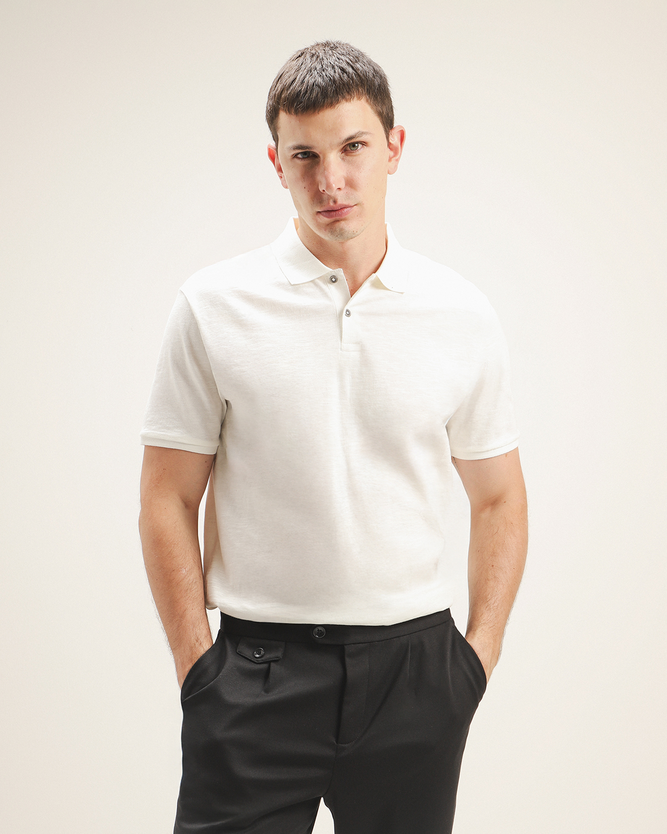 Polo Blanca Semiajustada
