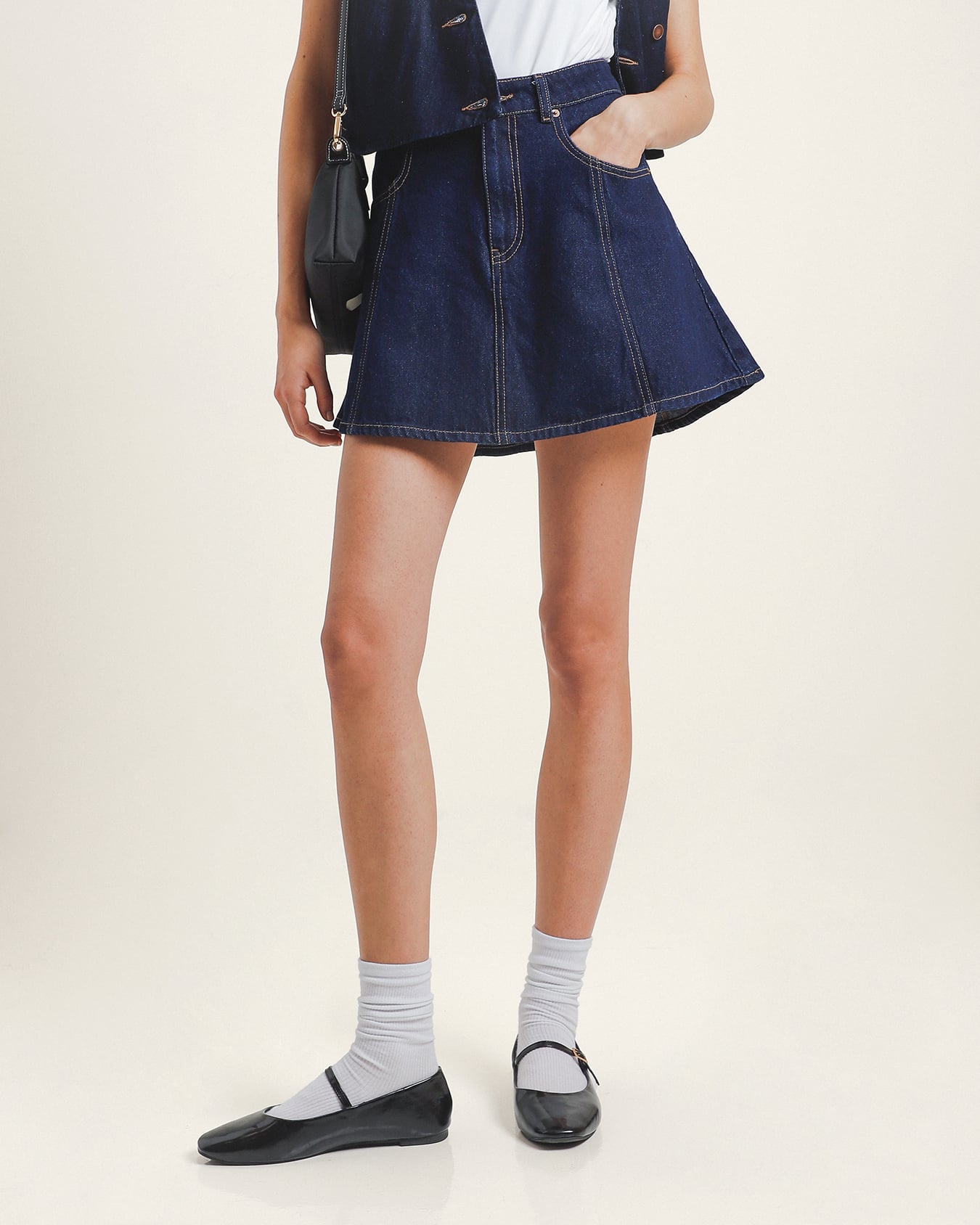 Falda Mini De Mezclilla