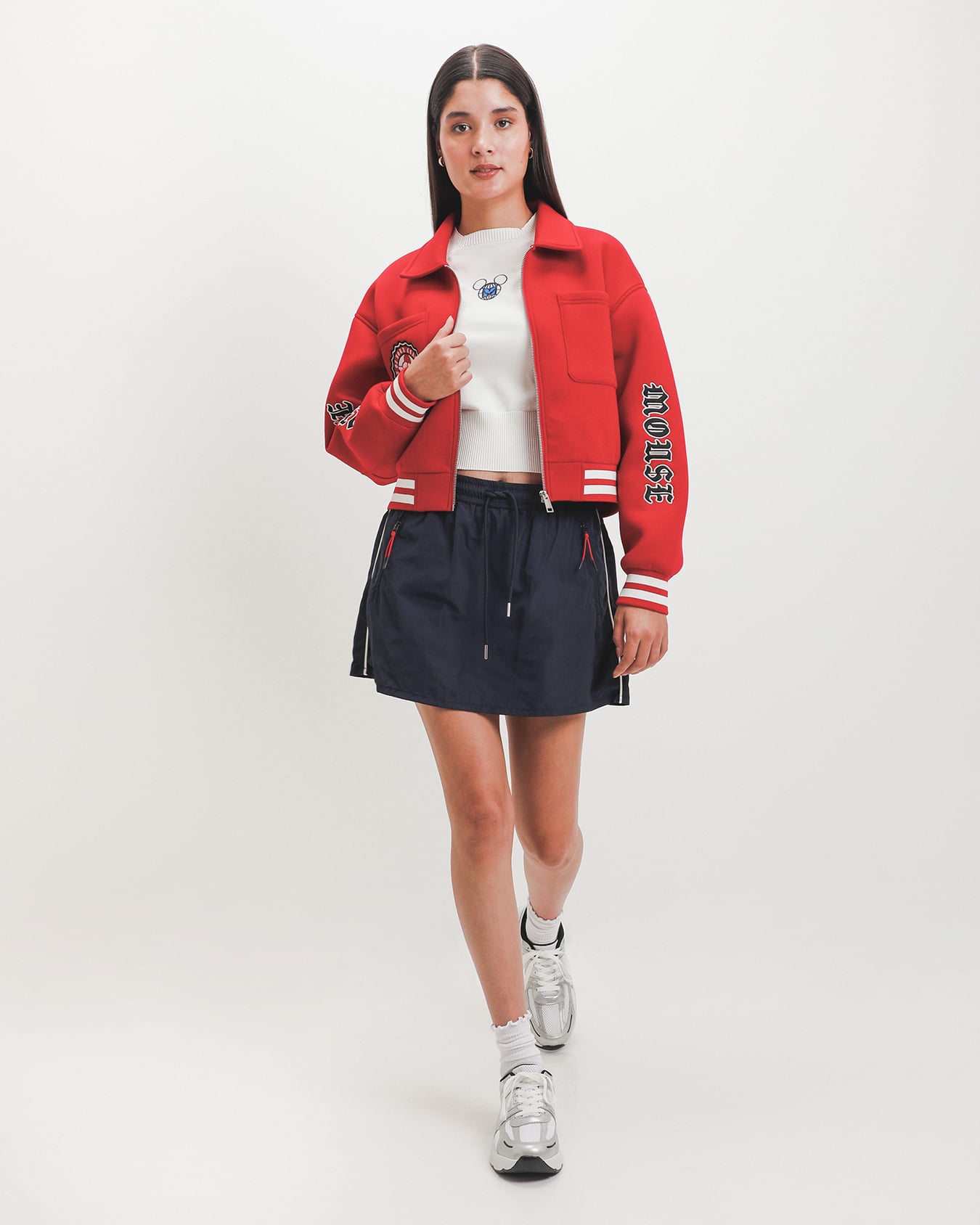 Short Falda Azul Mini
