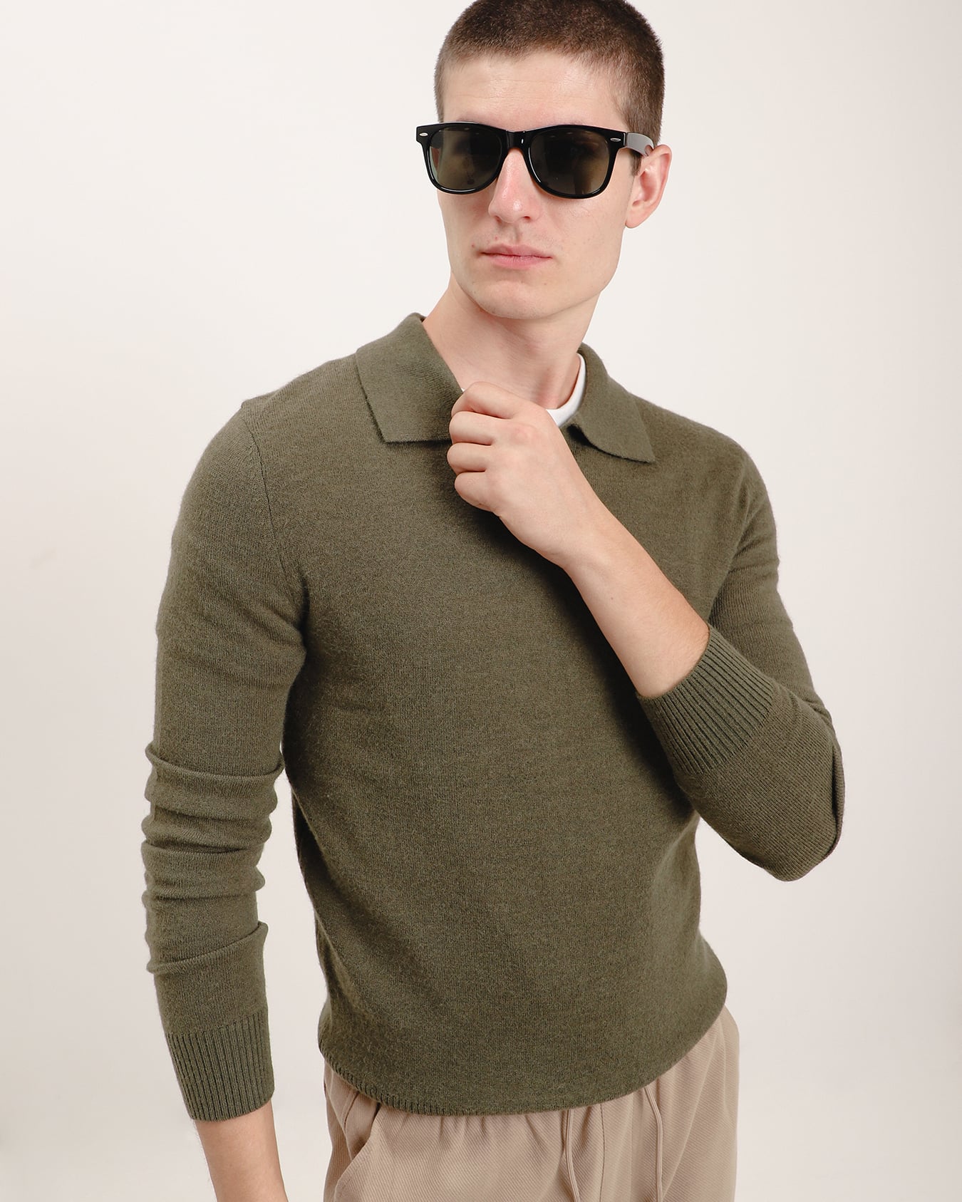Polo Tejida Verde