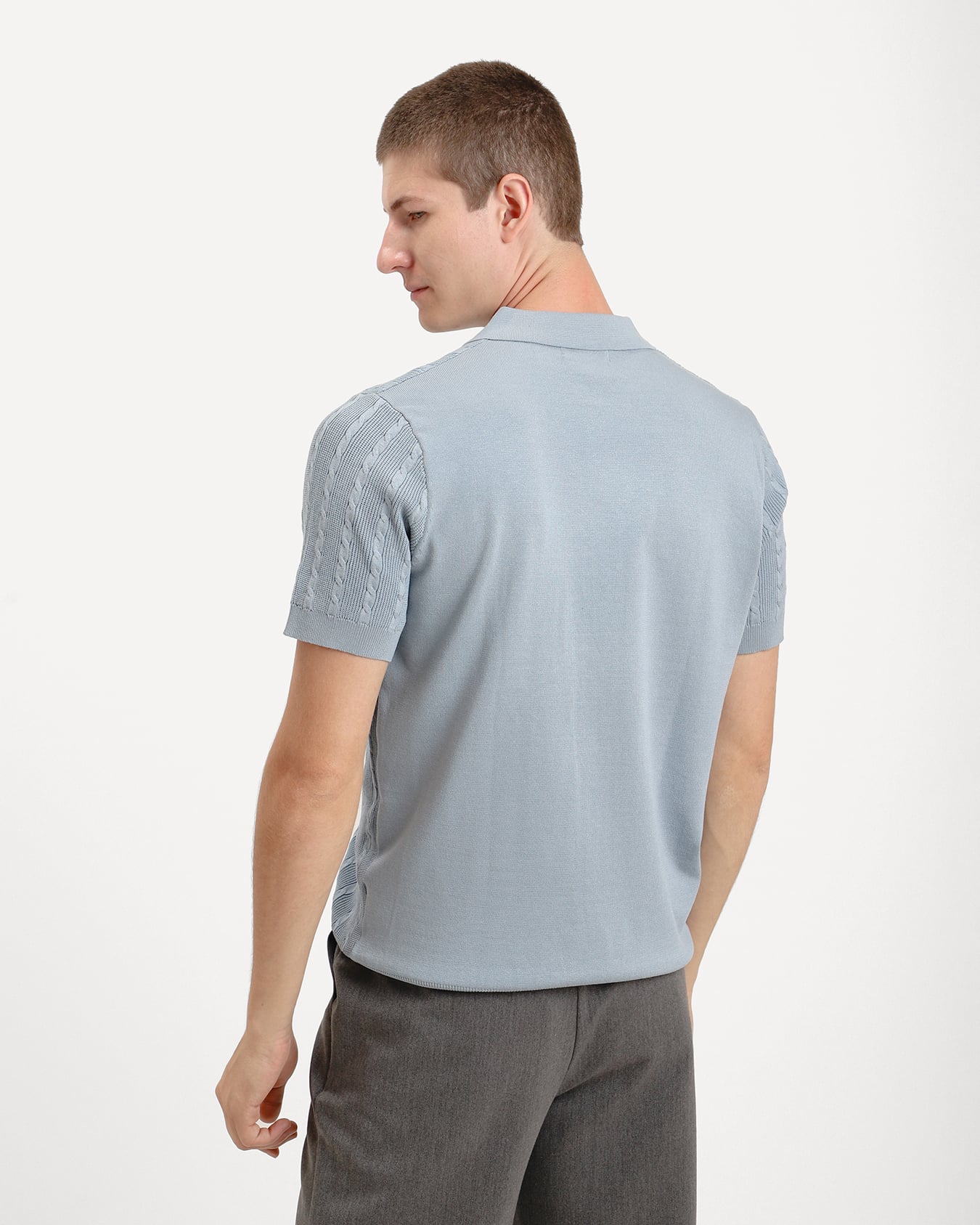 Polo Slim Azul