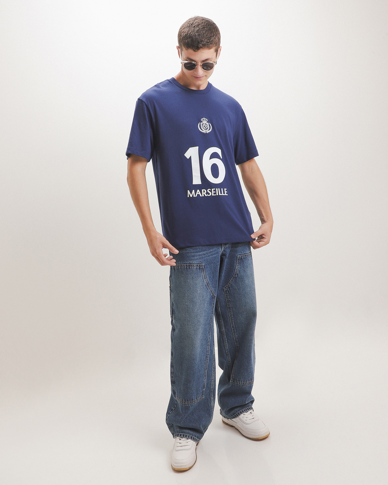 Playera Azul Gr&aacute;fico