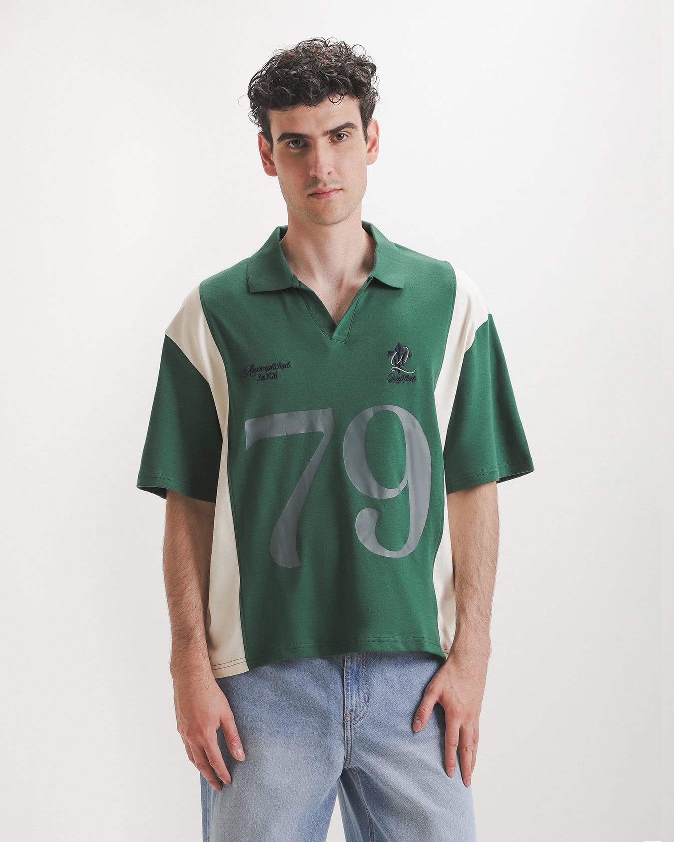 Polo Verde Contraste