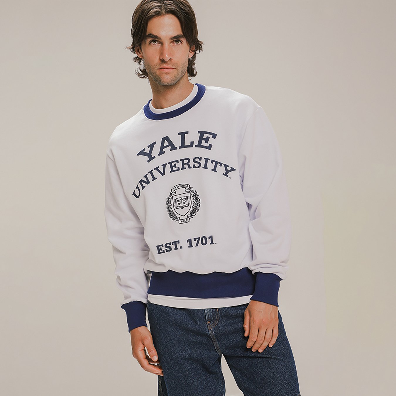 Yale University Sudadera Gris Sudadera Yale University Estilo