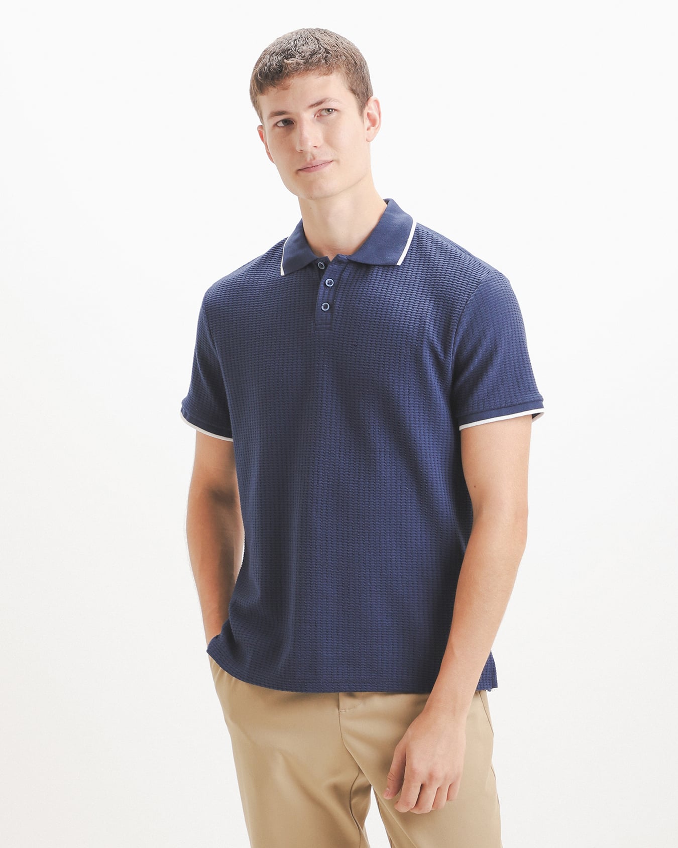 Polo Azul Textura