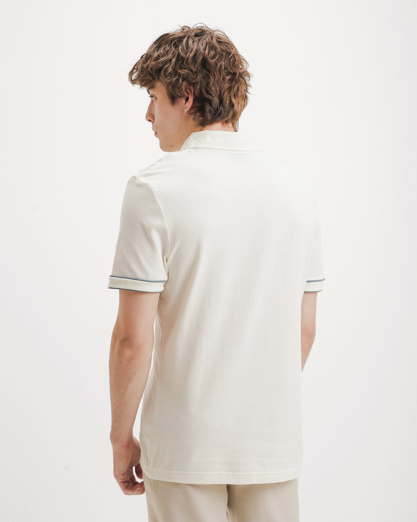 Polo Blanca Contraste