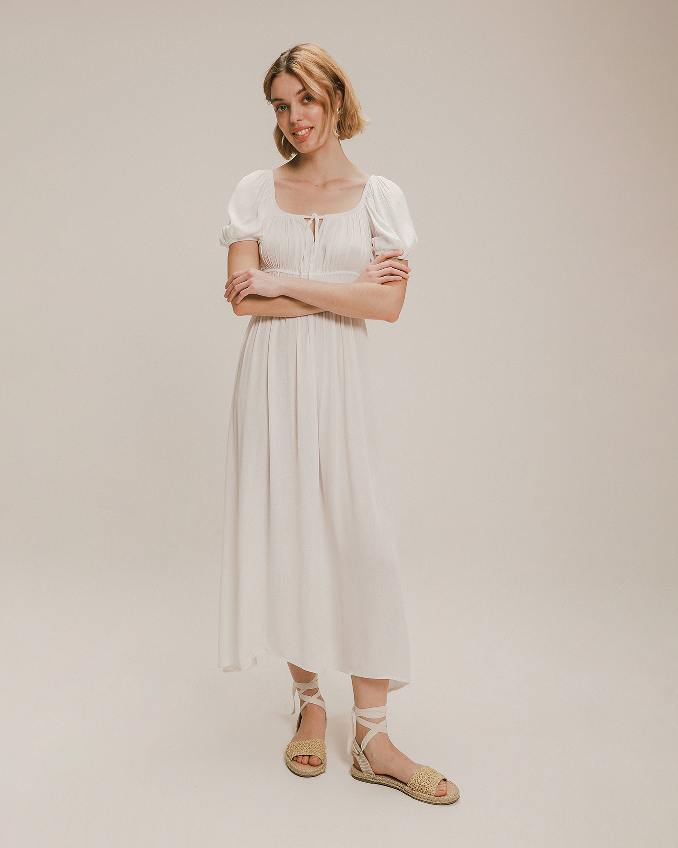 Vestido Cruzado Vestido Sudadera C&a Novia Vestidos Blancos