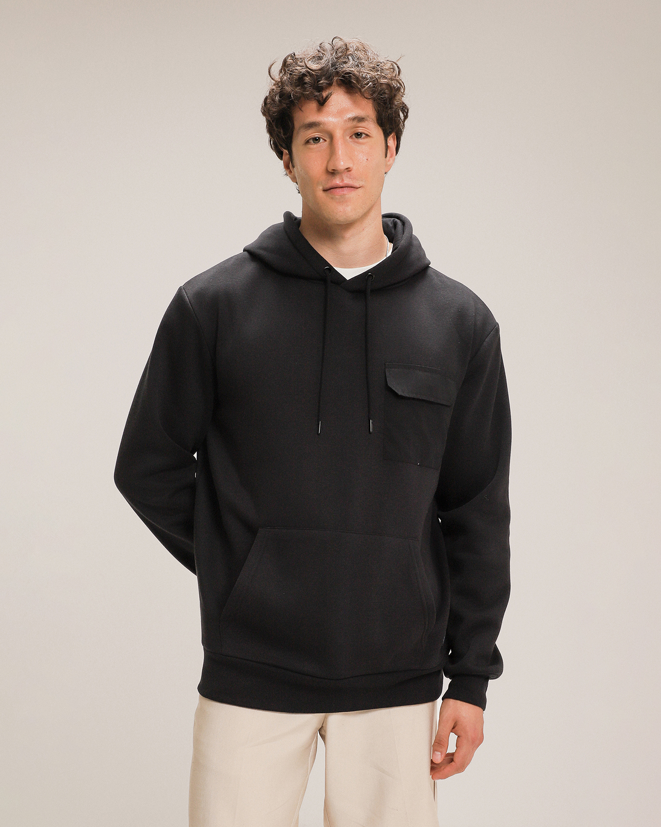 Sudadera Negra Con Hoodie Para hombre – C&A México