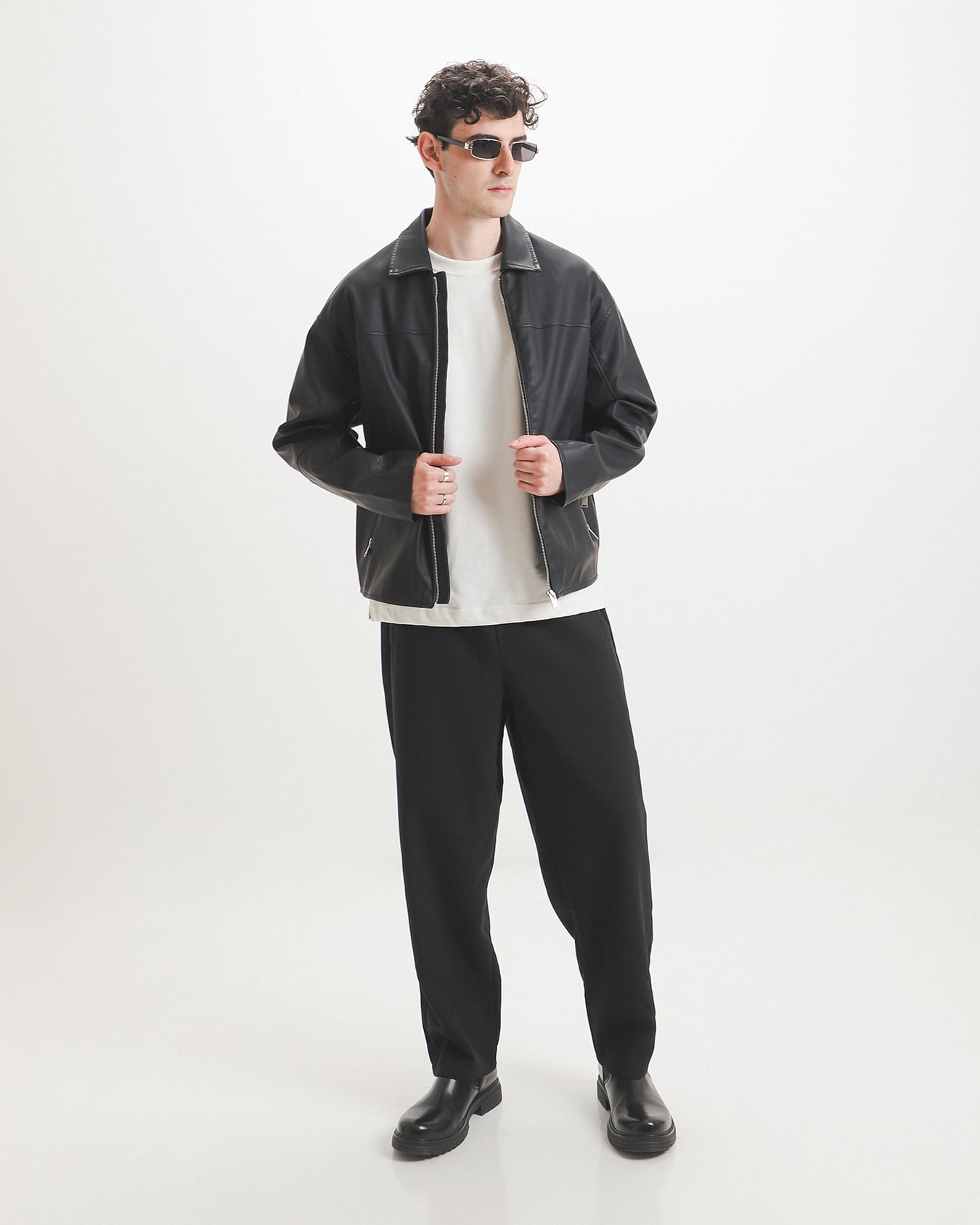 Chamarra Oversize Negra