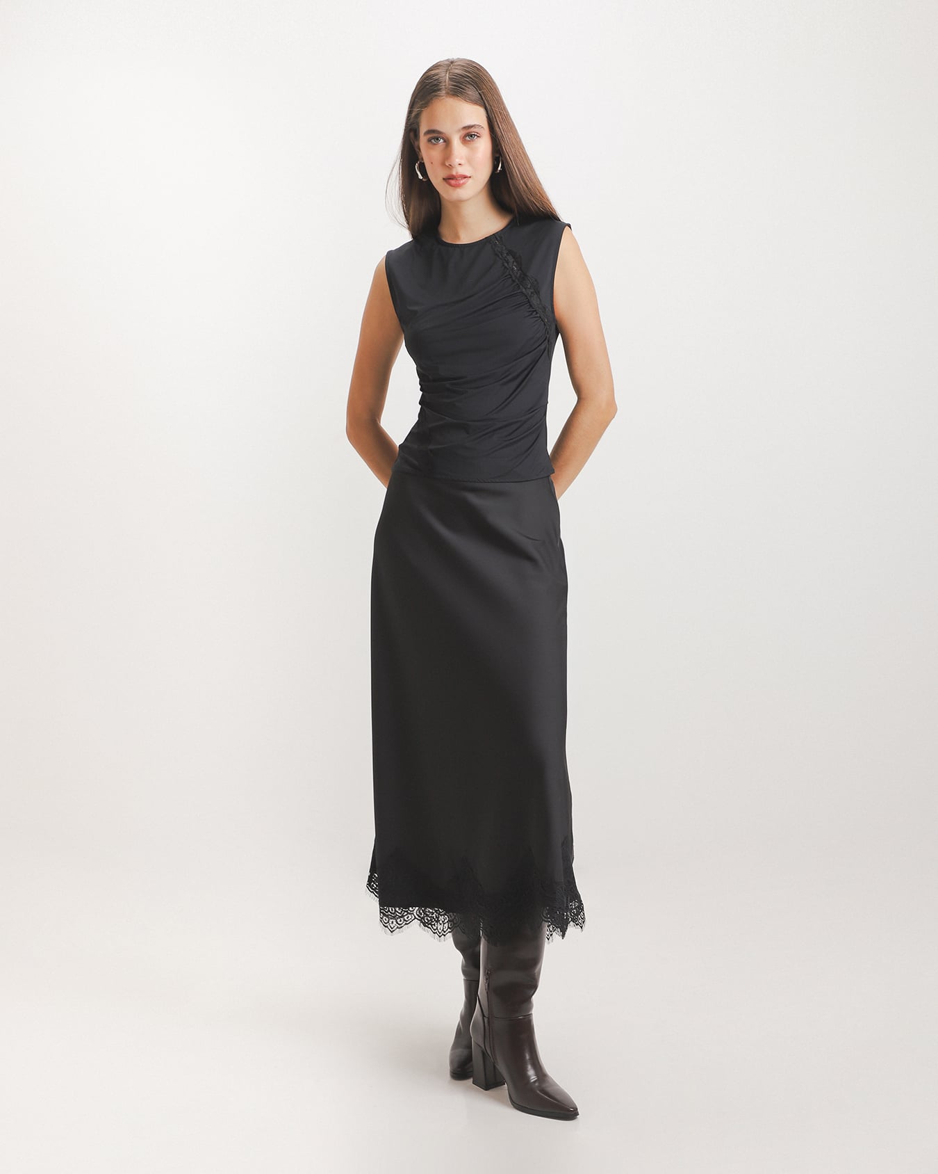 Falda Maxi Negra