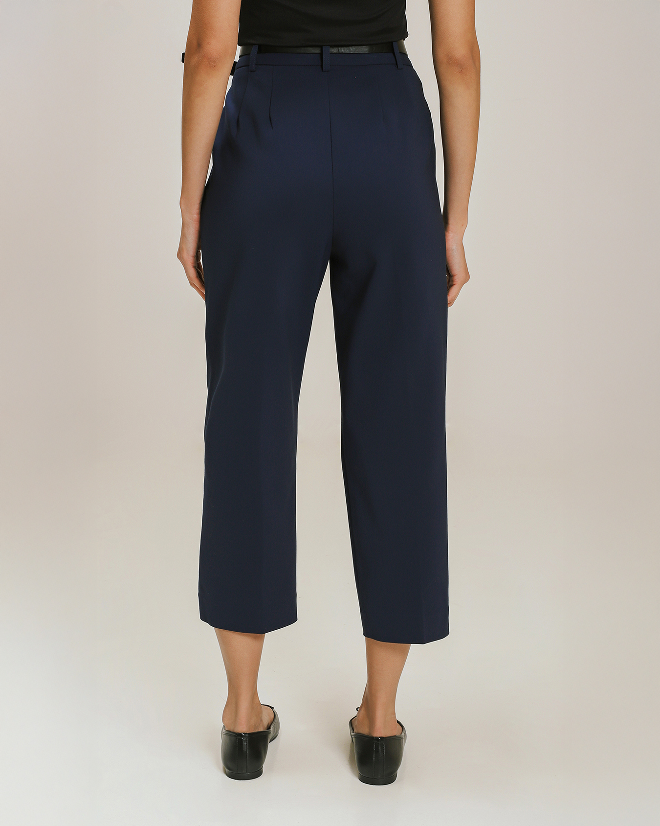 Pantalón Cropped Cinturón Azul Marino Para mujer – C&A México