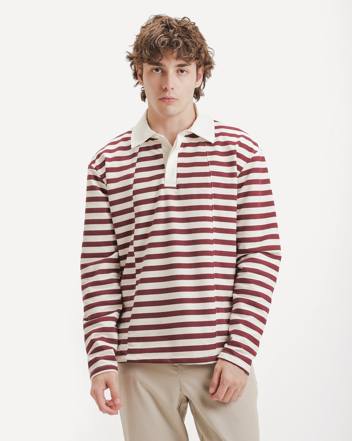 Polo Blanca Rayas