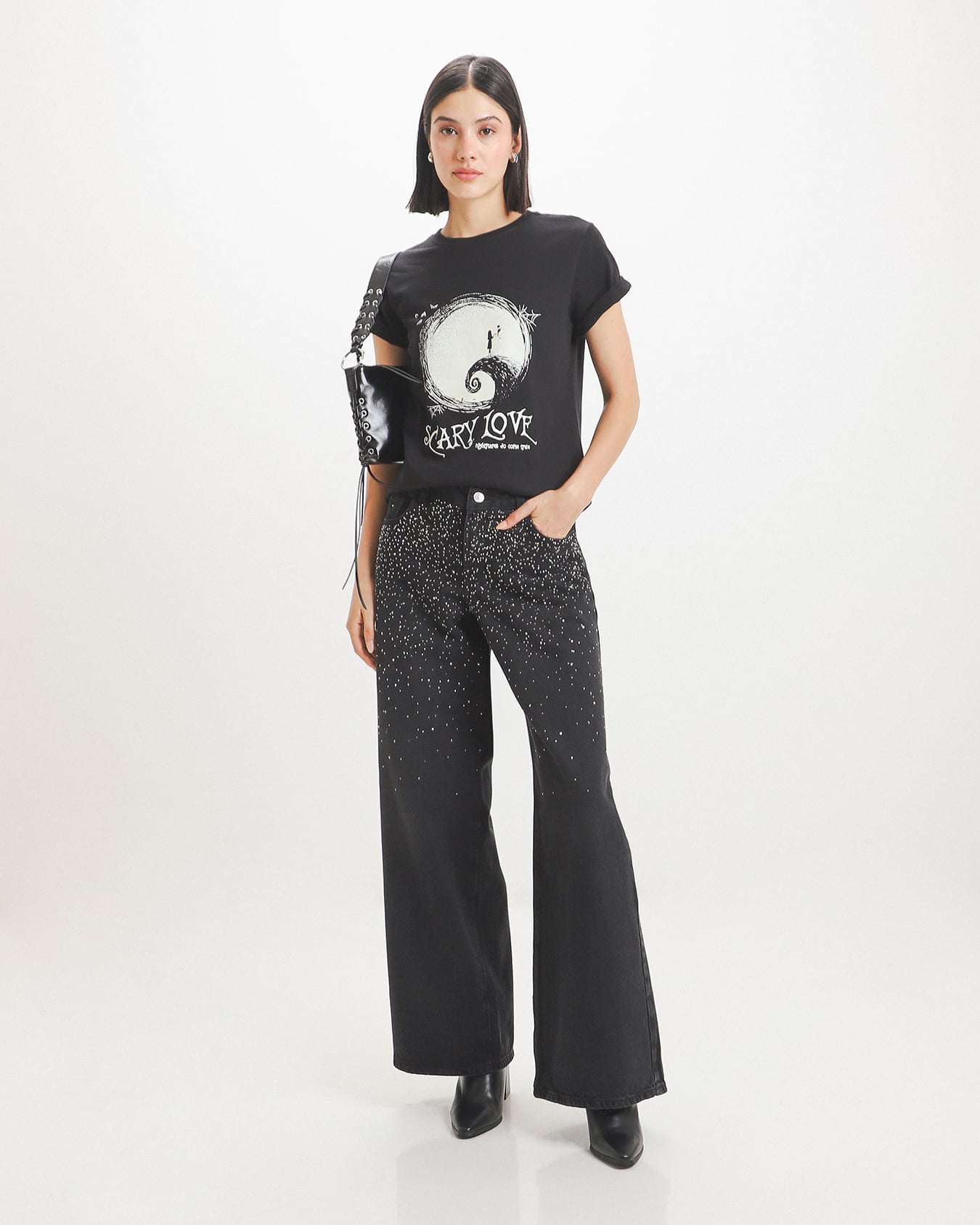 Wide Leg Jeans Brillos