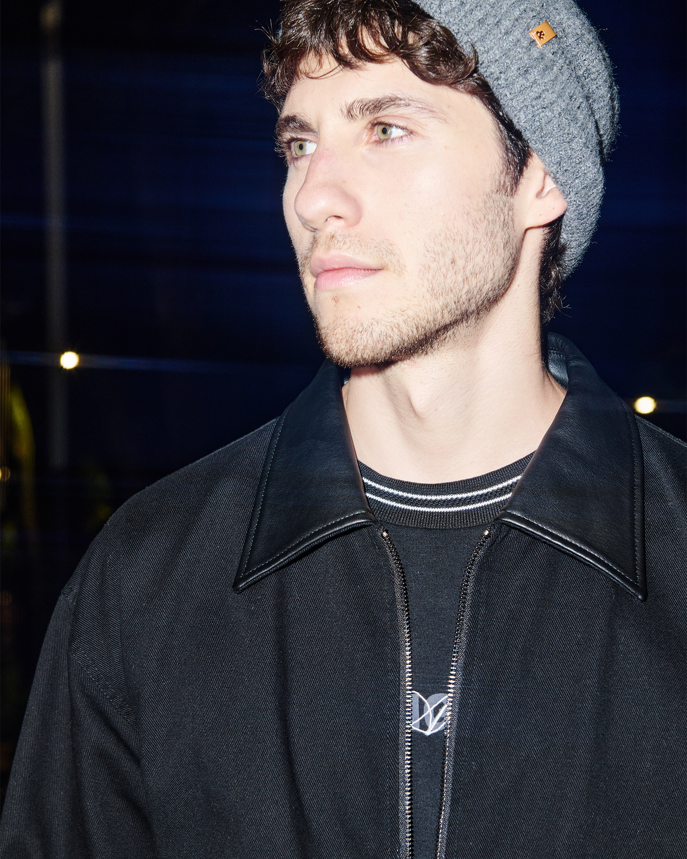 Chamarra Bomber Negro