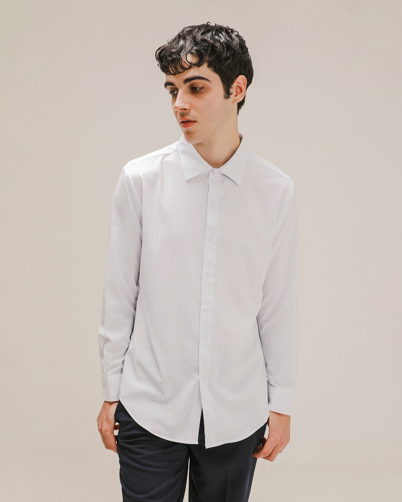 Camisas Polo C&a Camisa Azul Claro Con Rayas Para Hombre C&A