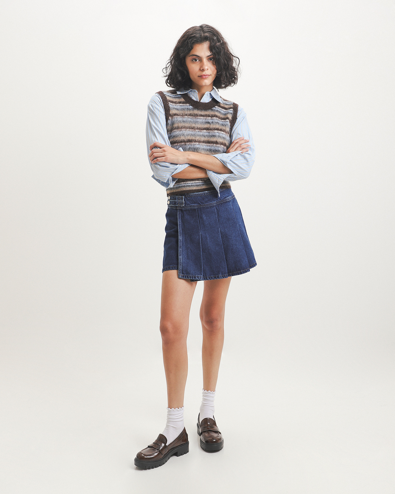 Short Falda Tableada