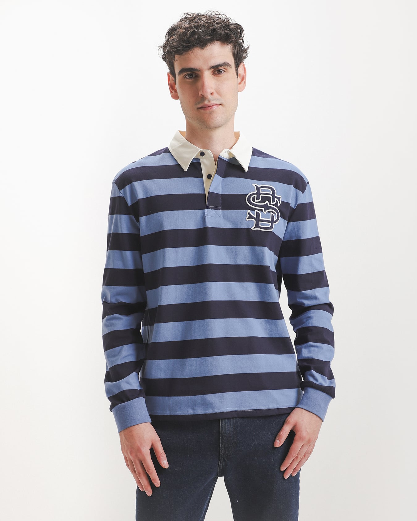 Polo Azul Rayas