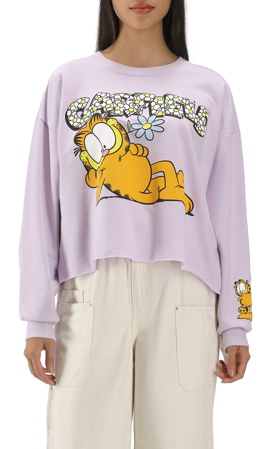 Sudadera Cropped Garfield