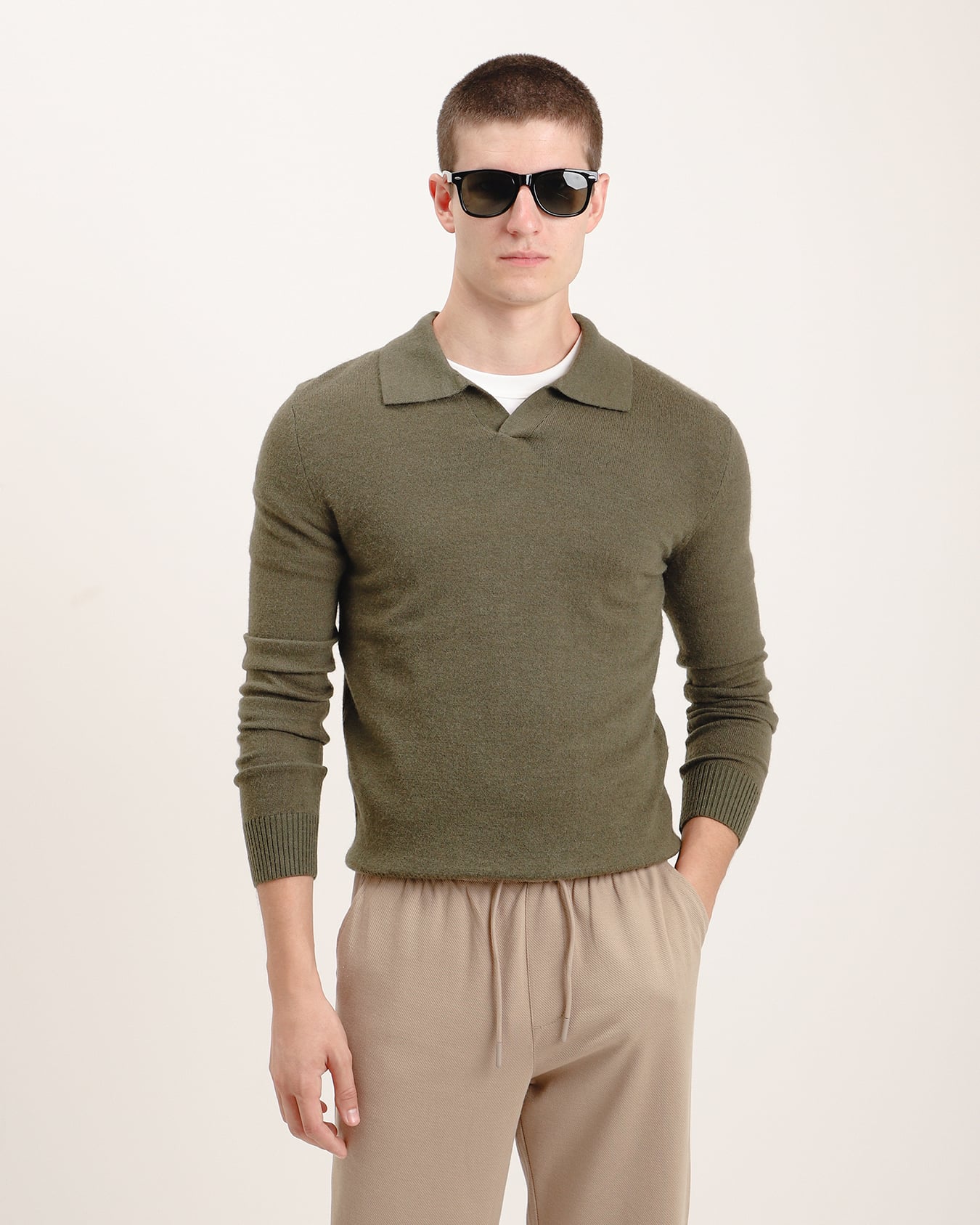 Polo Tejida Verde